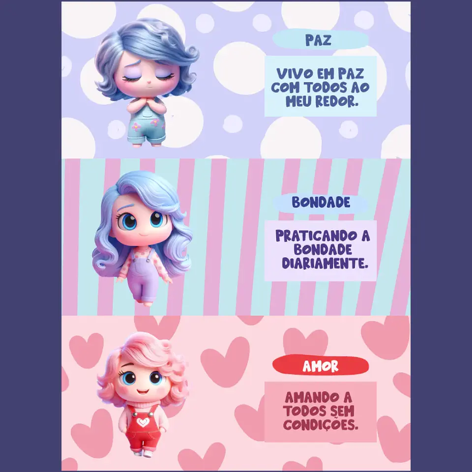 Kit Digital Frutos do Espírito Menina - Divertidamente 5