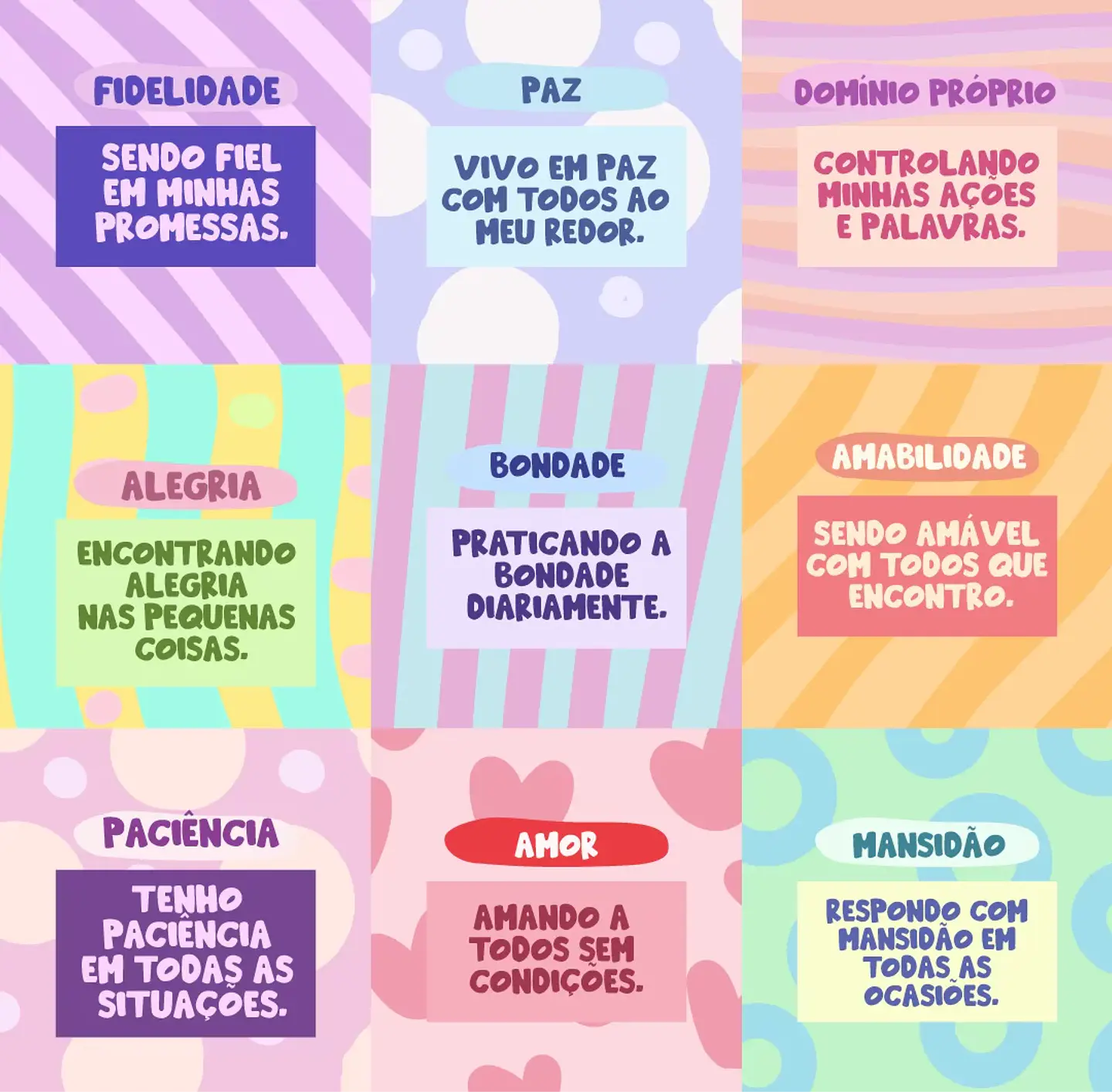 Kit Digital Frutos do Espírito Menina - Divertidamente 6