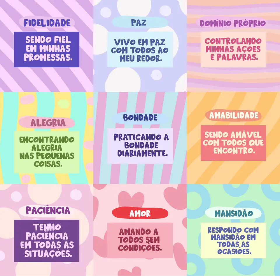 Kit Digital Frutos do Espírito Menina - Divertidamente 6