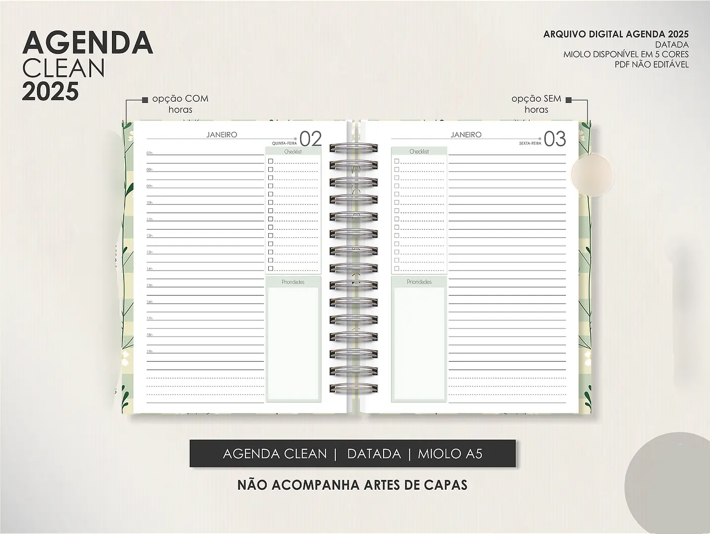 Arquivo Encadernação Super Combo Agendas 2025 + Calendários + Kit Capas 2025 - LÊ 11