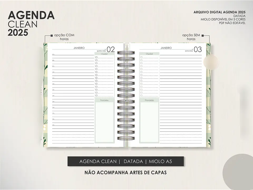 Arquivo Encadernação Super Combo Agendas 2025 + Calendários + Kit Capas 2025 - LÊ 11