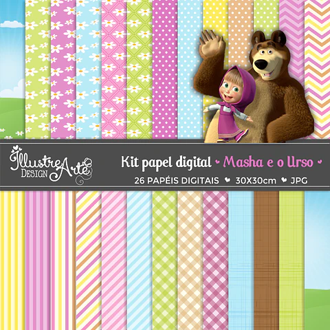 Kit Digital Masha e o Urso