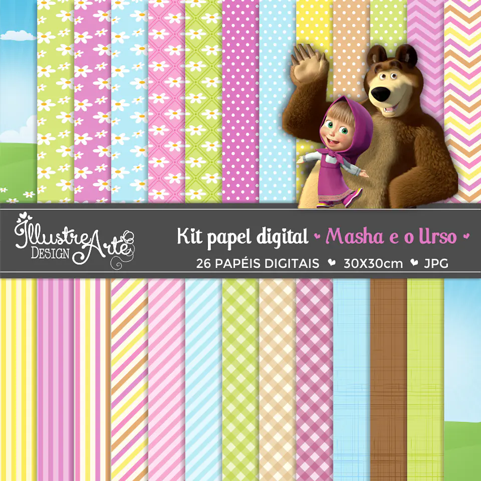 Kit Digital Masha e o Urso 1