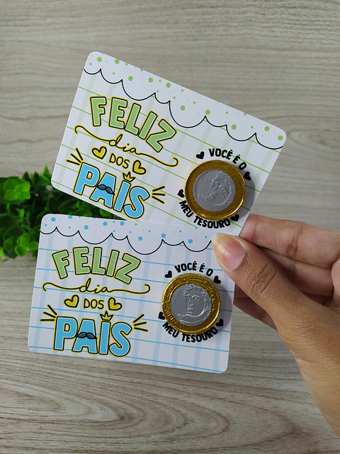Arquivo Card Moedinha de Chocolate Dia dos Pais