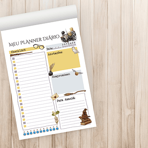 Arquivo Encadernação Planner Diário Happy Potter