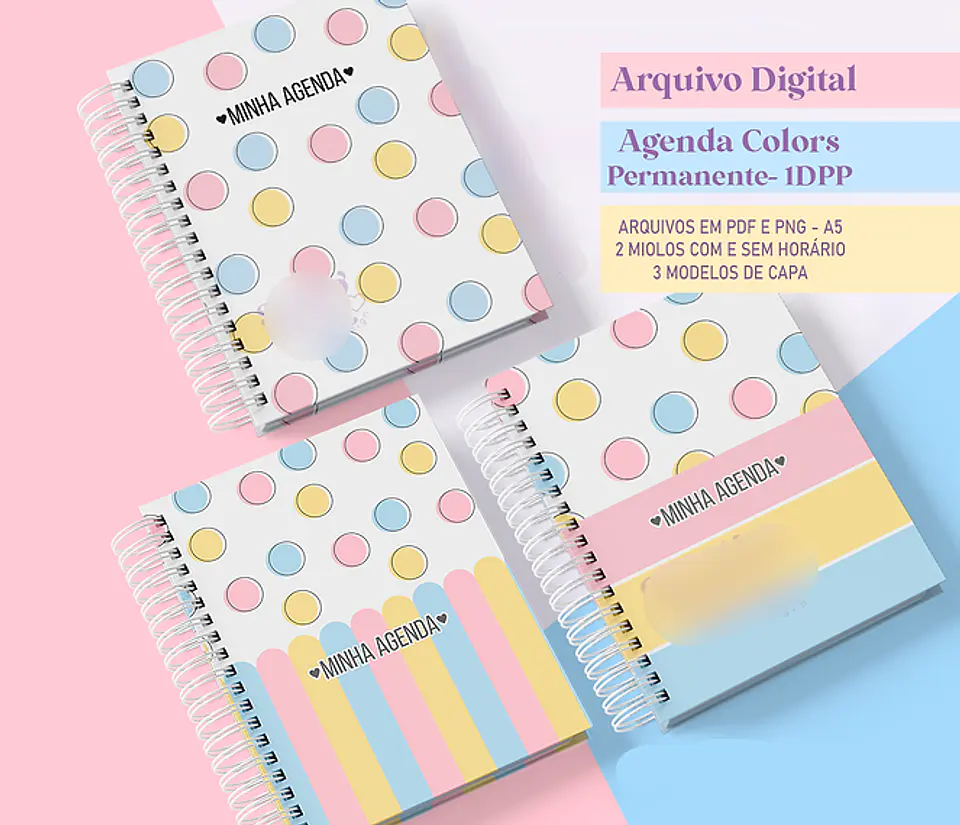 Arquivo Encadernação Agenda Permanente Collors 1DPP - RAFA 1