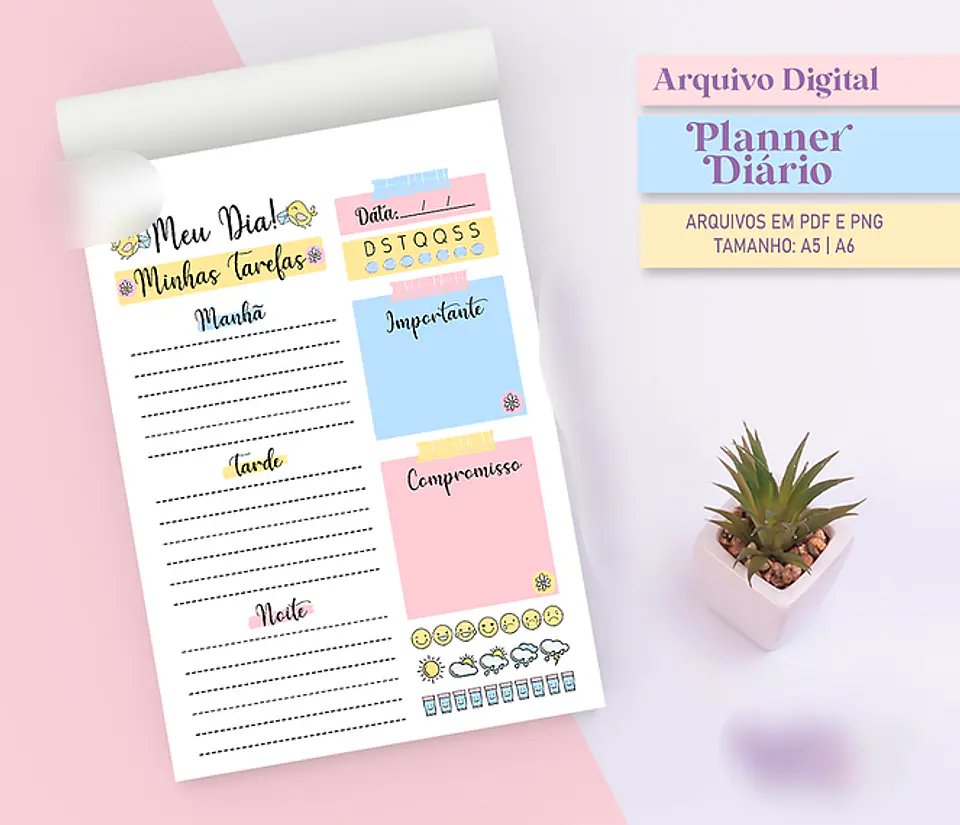 Arquivo Planner Diário Candy - RAFA 3