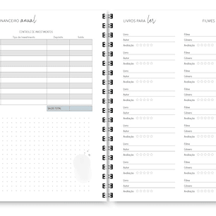 Arquivo Combo Miolo Planner Cores 2025 Horizontal - Trilha