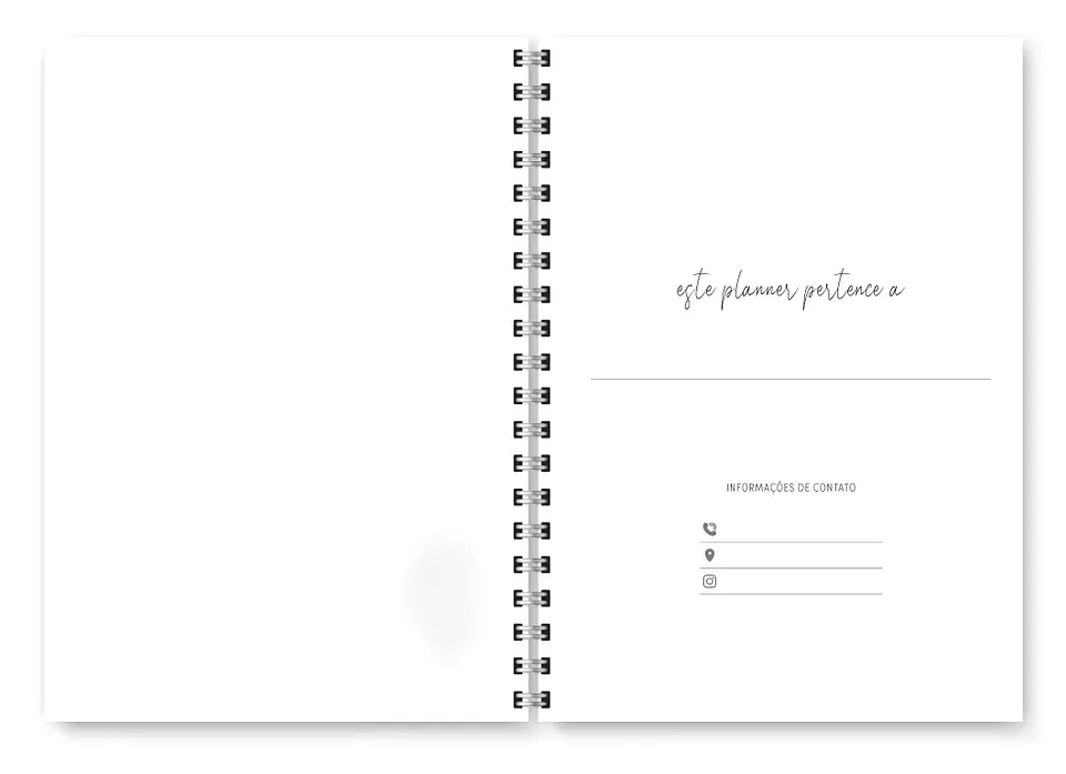 Arquivo Combo Miolo Planner Cores 2025 Horizontal - Trilha 26