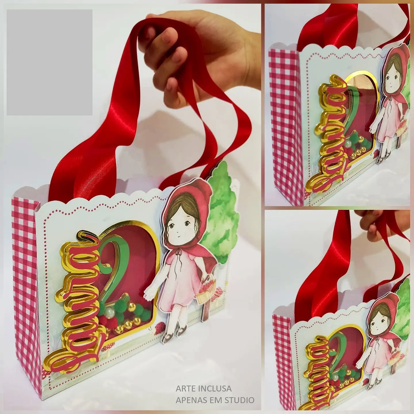 Arquivo de Corte Sacolinha Chapeuzinho Vermelho 1