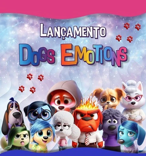 Kit Digital Dogs Emotions - Cachorros Divertidamente