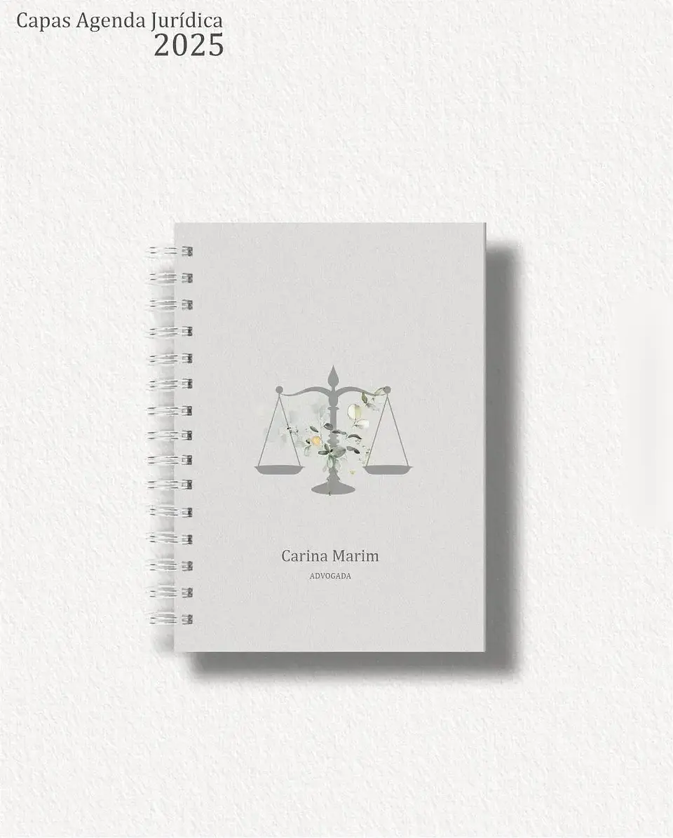 Arquivo Combo 6 capas A5 para Agenda Jurídica 2025 - Carinas 2