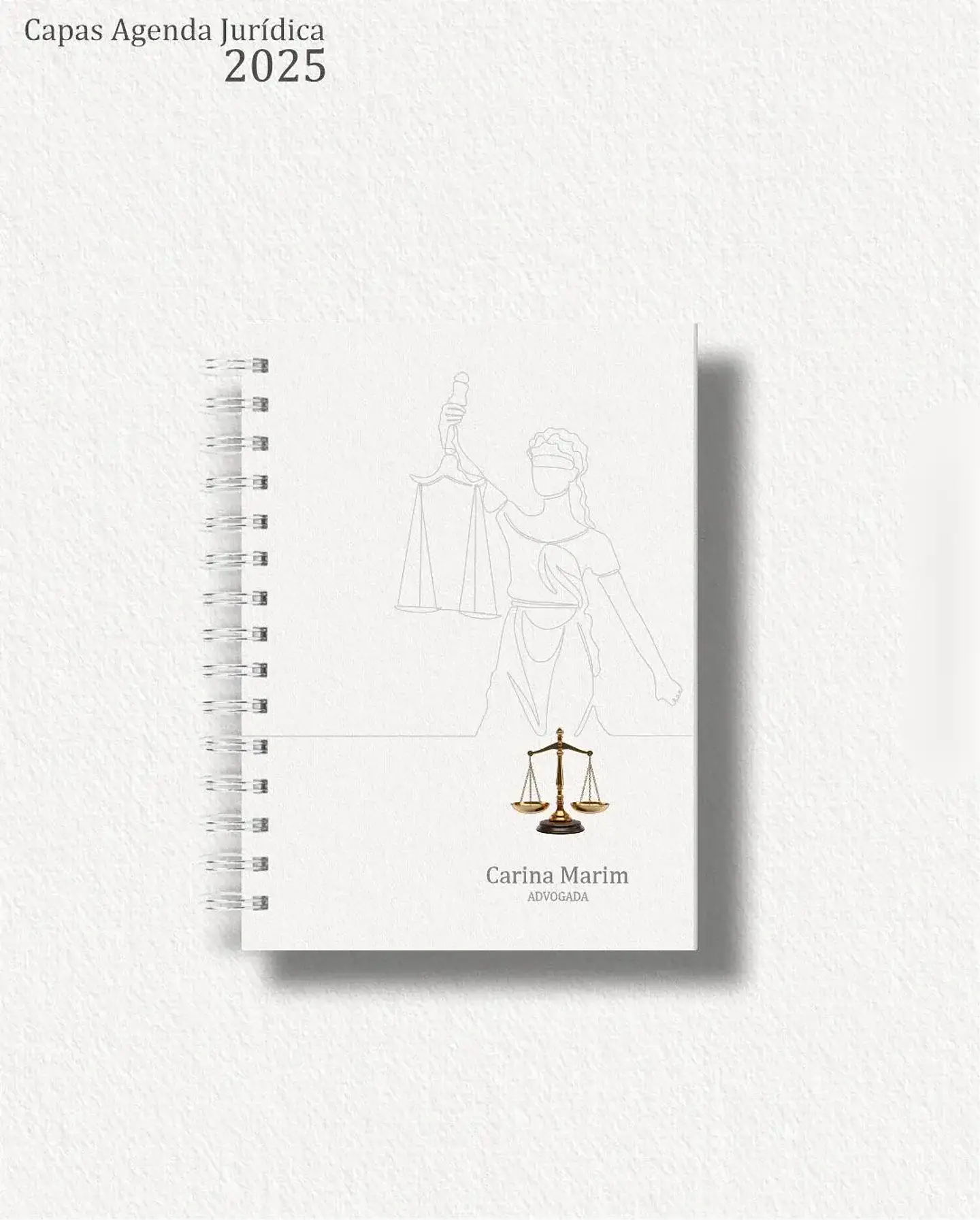 Arquivo Combo 6 capas A5 para Agenda Jurídica 2025 - Carinas 6