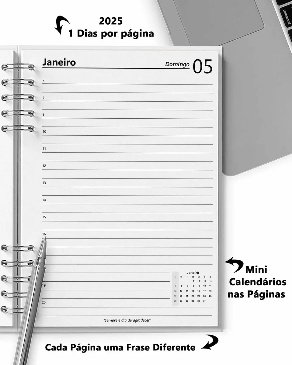 Arquivo Super Combo 10 Agendas 2025 e Permanente Masculina com 5 Modelos de Capa - Bicho 16