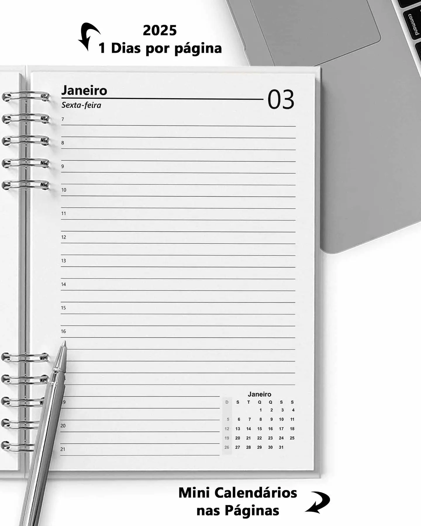 Arquivo Super Combo 10 Agendas 2025 e Permanente Masculina com 5 Modelos de Capa - Bicho 17