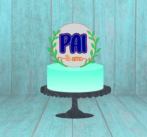 Arquivo Topo de Bolo Dia dos Pais Circulas