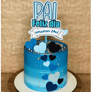 Arquivo Topo de Bolo Dia dos Pais Faixa Amamos Você