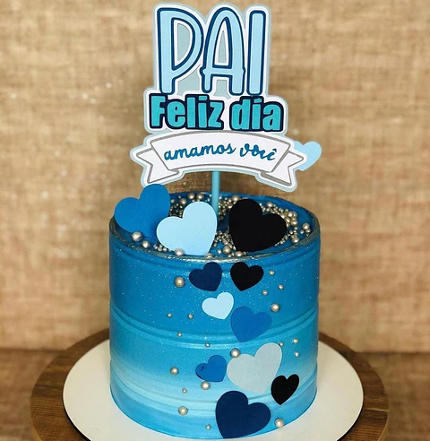 Arquivo Topo de Bolo Dia dos Pais Faixa Amamos Você