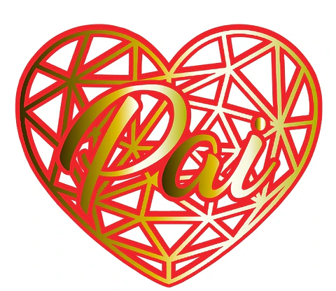 Arquivo Topo de Bolo Dia dos Pais Coração