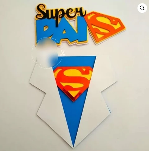 Arquivo Topo de Bolo Dia dos Pais Surper Herói