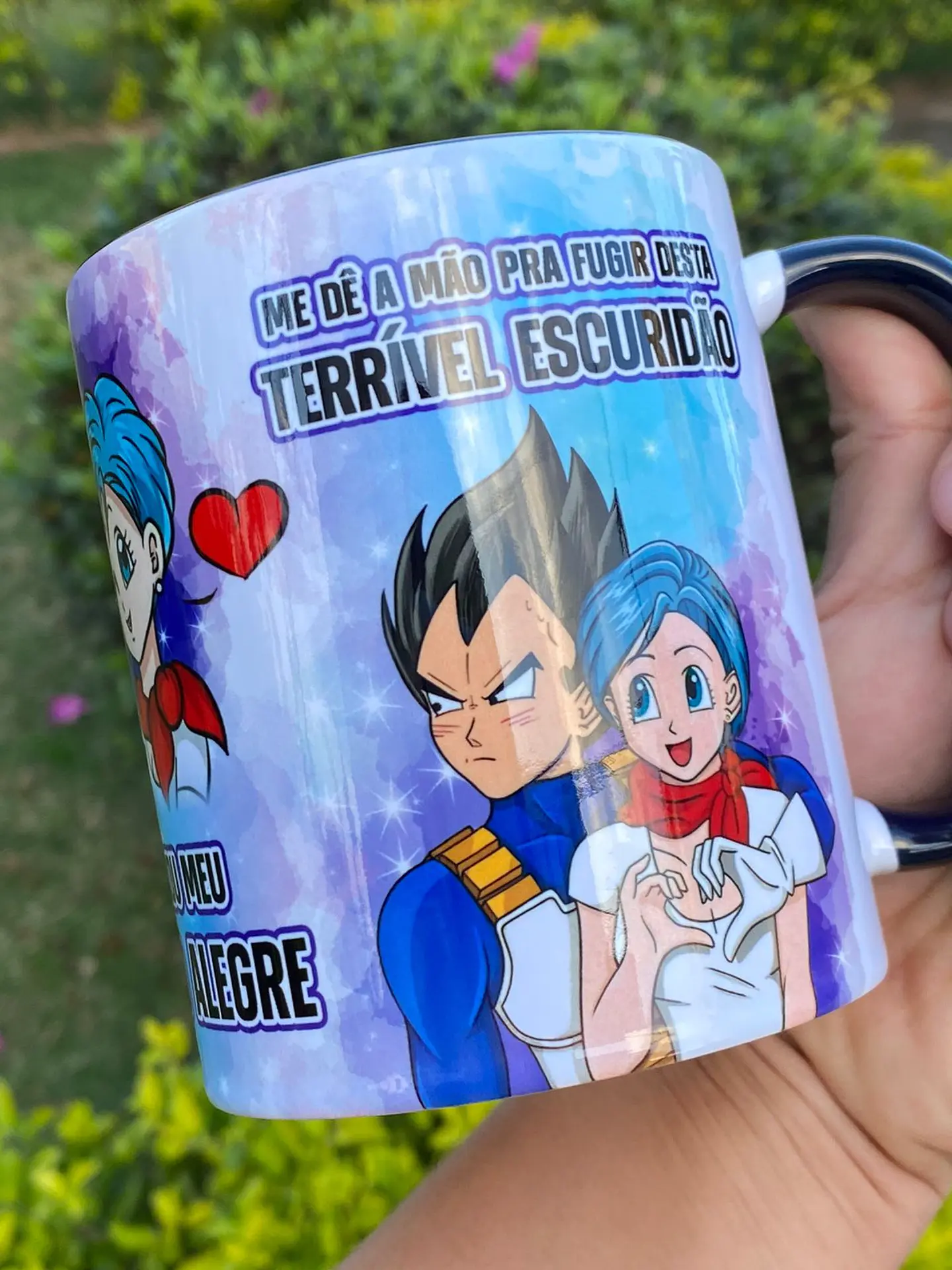 Arquivo Caneca Bulma e Vegeta - Seu Sorriso é tão Resplandescente... 3