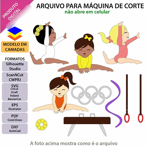 Arquivo Topo de Bolo Ginástica - EM CAMADAS
