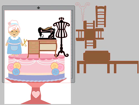 Arquivo de Corte Topo Vovó Costureira