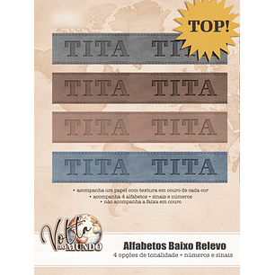 Arquivo Volta ao Mundo - Alfabeto Baixo Relevo - TITA