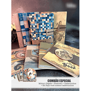 Volta ao Mundo - Combão Midoris + Caderninhos + Faça Vc Mesmo - TITA