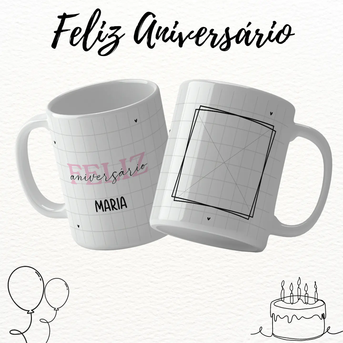 Arquivo Caneca Aniversário - Gabriela 5