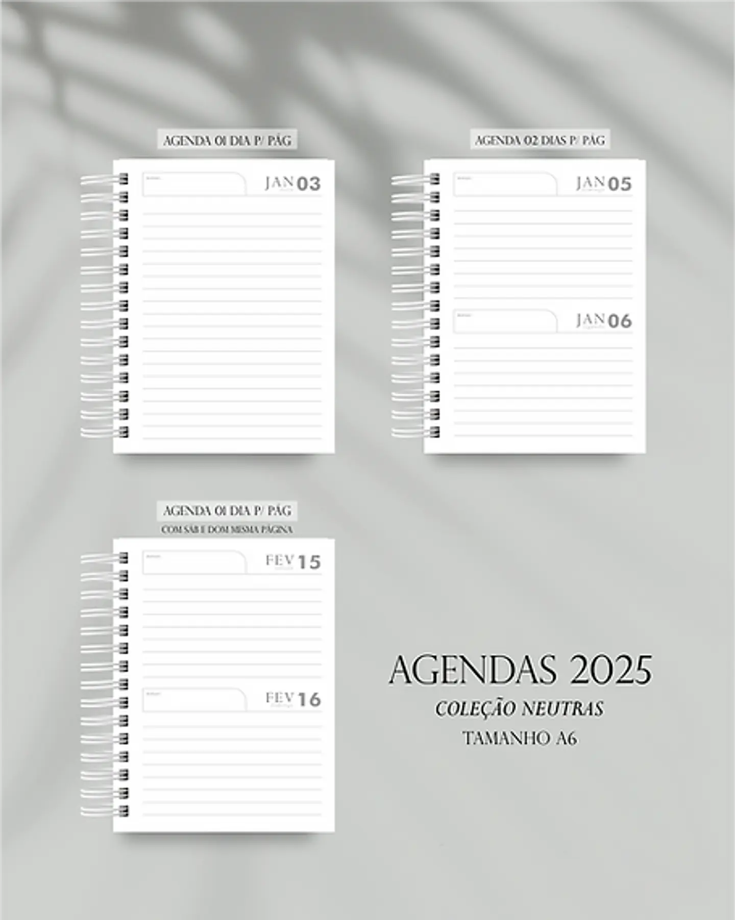 Arquivo Encadernação Combo Neutros 2025 - G19 6