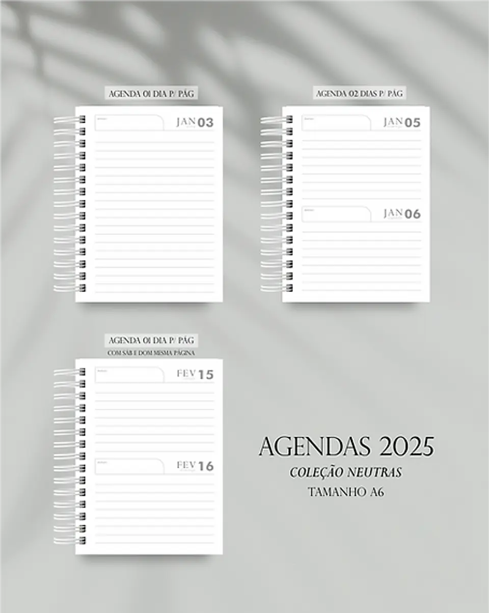 Arquivo Encadernação Combo Neutros 2025 - G19 6