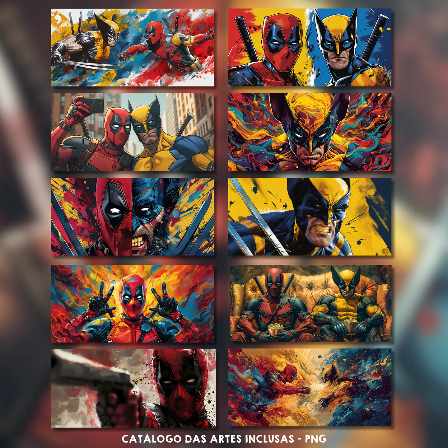 Arquivo Pack Canecas DeadPool e Wolverine - Ilustracin 2