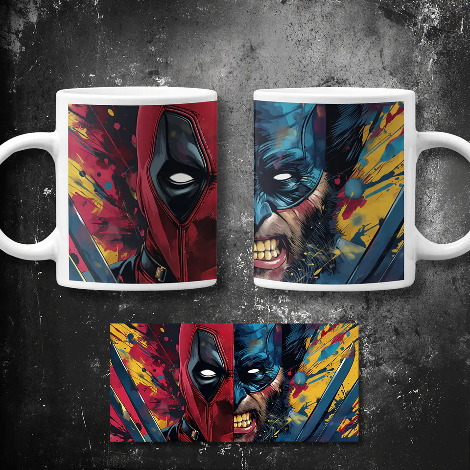 Arquivo Pack Canecas DeadPool e Wolverine - Ilustracin 10
