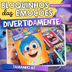 Arquivo Bloquinho A7 Divertidamente