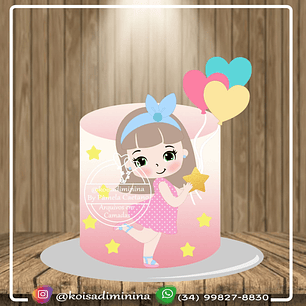 Arquivo de Corte Menina com Balão