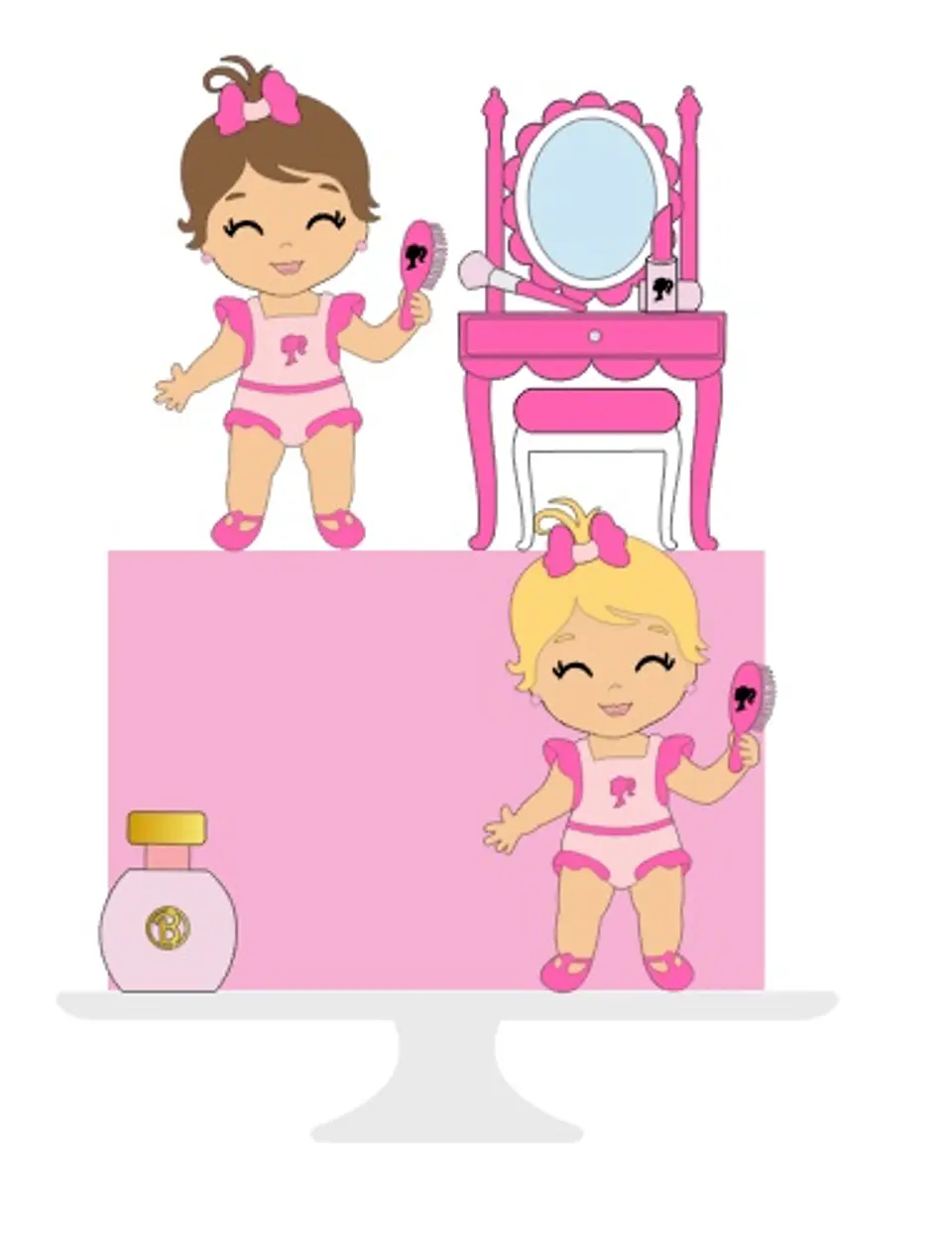 Arquivo de Corte Topo Barbie Baby 1