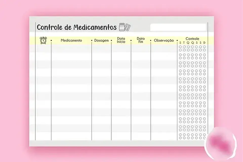 Arquivo Bloco Controle de Medicamentos A5 - THA 2