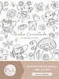 Kit Digital Jardim Encantado das Fadas Para Colorir - ni - Thumbnail 1