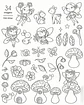 Kit Digital Jardim Encantado das Fadas Para Colorir - ni - Thumbnail 2