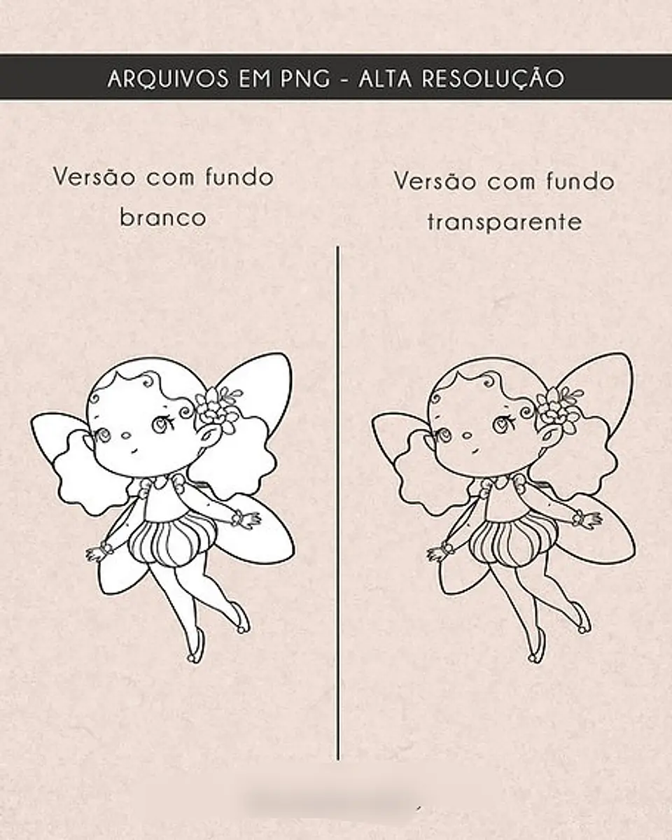 Kit Digital Jardim Encantado das Fadas Para Colorir - ni 3