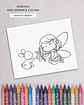 Kit Digital Jardim Encantado das Fadas Para Colorir - ni - Thumbnail 4