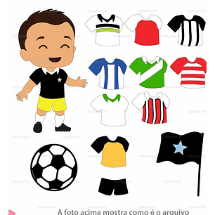Arquivo Topo de Bolo Menino Futebol