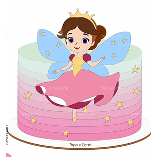 Aruivo Topo de Bolo Fadinha Princesa