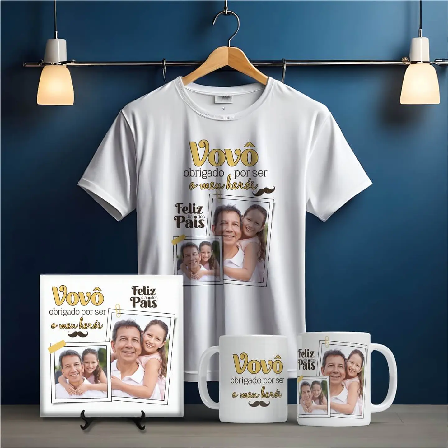 Arquivo Combo Sublimação Dia dos Pais Com fotos 6