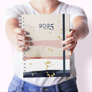 Arquivo Encadernação Pack Agenda A5 – Datada 2025 – 1 DIA POR PÁGINA e 2 DIAS POR PÁGINA – ORGANIZE 2025