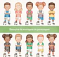 Kit Digital Futebol Aquarela - Thumbnail 7