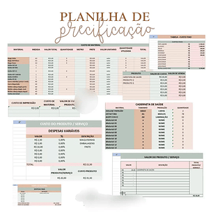 Arquivo Planilha de Precificação Criativa