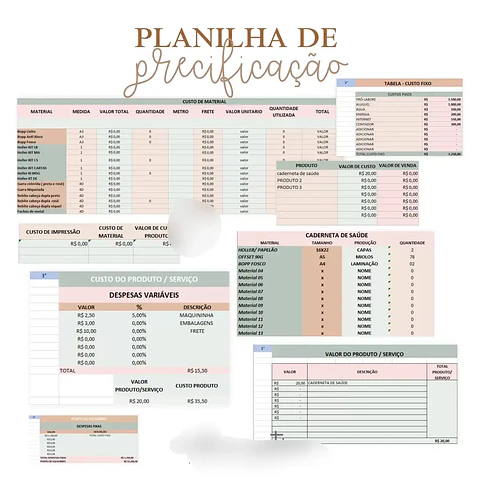 Arquivo Planilha de Precificação Criativa