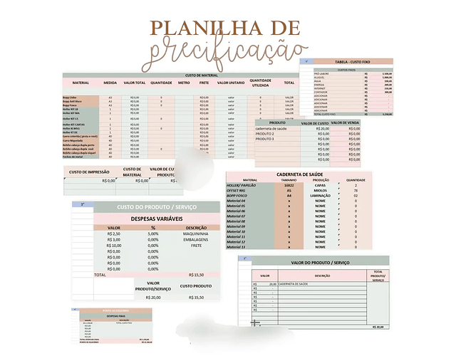 Arquivo Planilha de Precificação Criativa